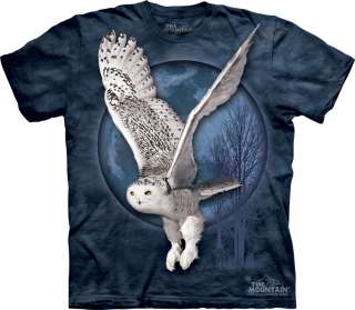 SNOW OWL MOON THE MOUNTAIN ADULT T SHIRT FREE S/H USA  