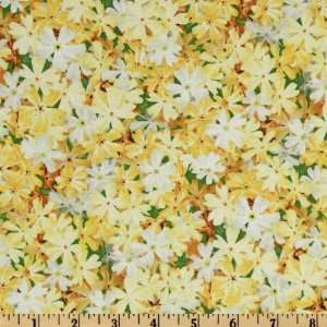  44 Wide Garden Magic Small Flowers Yellow Fabric By The 