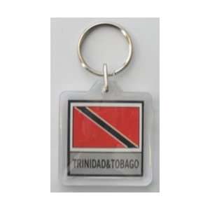  Trinidad and Tobago   Country Lucite Key Ring Patio, Lawn 