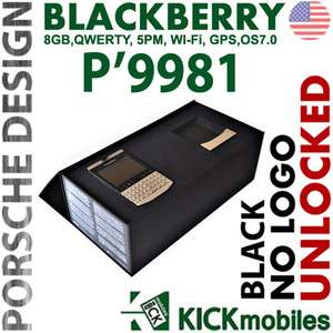 BNIB BLACKBERRY PORSCHE DESIGN P9981 8GB BLACK FACTORY UNLOCKED P9981 
