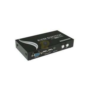 Way USB KVM Manual Switch Box with Audio (Monitor, Keyboard, Mouse 