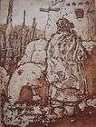 Vintage 1979 Robert Nidy Signed Limited Edition 9/200 Etching Navajo 
