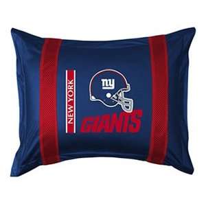  New York Giants Sideline Pillow Sham   Standard Sports 