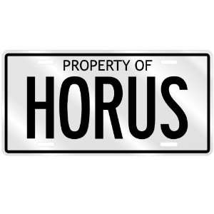  PROPERTY OF HORUS LICENSE PLATE SING NAME