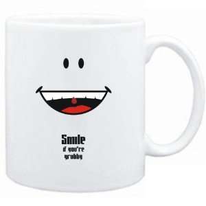 Mug White  Smile if youre grubby  Adjetives  Sports 