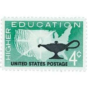 1206   1962 4c Higher Education Postage Stamp Numbered Plate Block (4 
