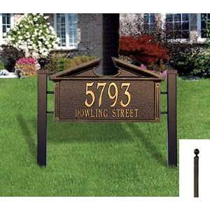  Federal Lawn Address Plaque Standard Two Lines Patio, Lawn & Garden