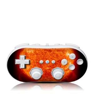  Solar Flare Design Skin Decal Sticker for the Wii Classic 