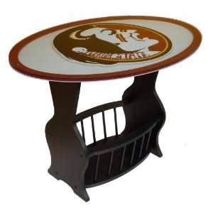  Florida State Seminoles Glass End Table