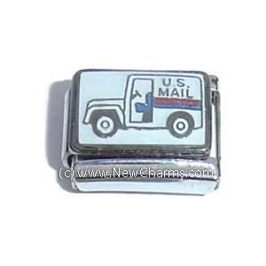  US Mail Truck Italian Charm Bracelet Jewelry Link Jewelry