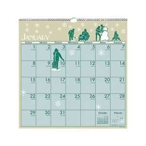  Illustrated Monthly Wall Calendar, 12 x 12, 2012