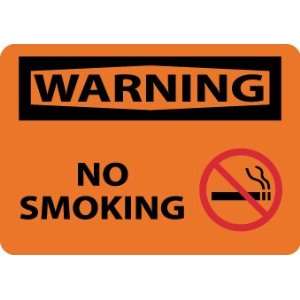 Warning, No Smoking, Graphic, 10X14, .040 Aluminum  