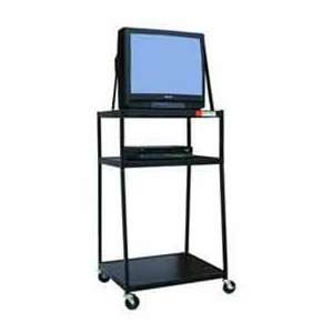  Buhl Wide Body Media Cart, 54 High with Electric Outlets 