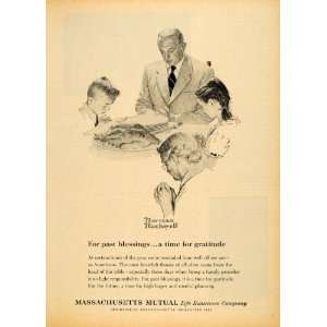  1963 Ad Massachusetts Mutual Life Insurance Rockwell 