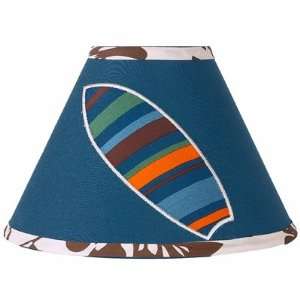 Surf Blue and Brown Lamp Shade