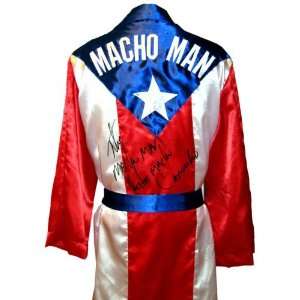  Signed Puerto Rico Boxing Robe   Autographed Boxing Robes and Trunks