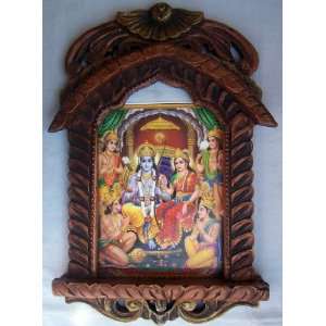  Lord Hanuman & Laxman Taking Blessing From Ram & Site 