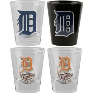  Detroit Tigers 3D Logo Shot Glass Set