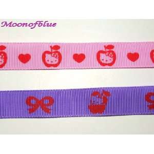    Set Of Two Hello Kitty Grosgrain Ribbon Arts, Crafts & Sewing