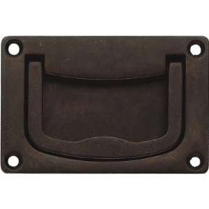  Brass Recess Drop Pull in Oil Rubbed Bronze
