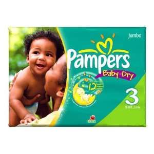 Pampers Size # 3 Baby Unisex 36 Count Package  Grocery 
