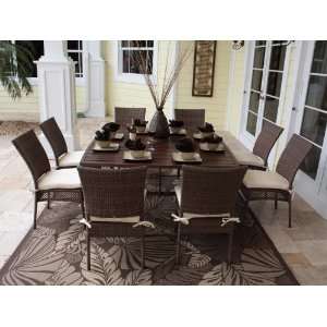  Grenada 9 Piece Square Slatted Table Dining Set By 