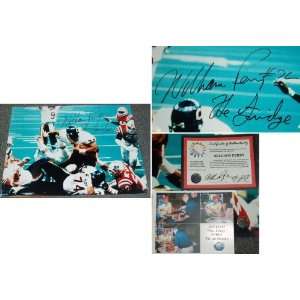 William Perry Signed Bears Super Bowl XX Touchdown 16x20 w/The Fridge 