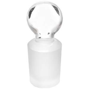 Chemglass CG 2098 02 Pennyhead Solid Stopper, with Closed Bottom, 19 