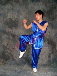 Martial arts& Tai Chi Kungfu NANQUAN uniform Blue No.3 MC 59