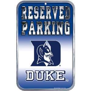  Duke Blue Devils 11 x 17 Reserved Parking Sign Sports 