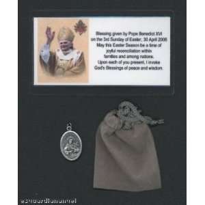  Saint/St. Francis Medal Blessed by Pope Benedict XVI at 