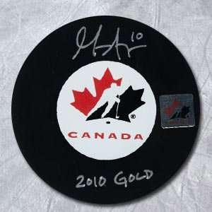   APPS Team Canada SIGNED 2010 Gold Hockey Puck Sports Collectibles