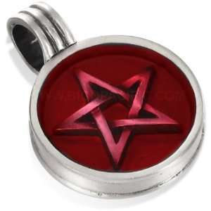  Pentagram Bico Pendant   Red