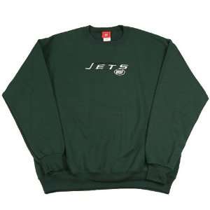 New York Jets Embroidered Classic Crew Neck Sweatshirt   XL  