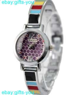   PNP Shiny Silver Watchcase Light Blue Dial Women Bracelet Watch FW732B