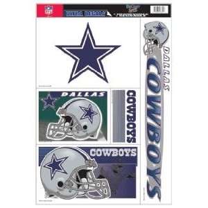   Cowboys Decal Sheet Car Window Stickers Cling