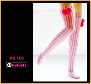 Custom Stockings Socks For Blythe/ Pullip/ Hujoo BS 165 (Baby Pink 