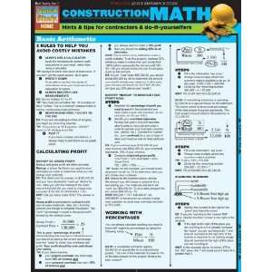  BarCharts  Inc. 9781423208877 Construction Math  Pack of 3 