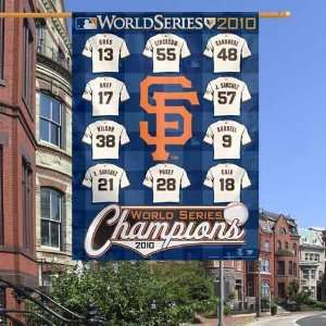 San Francisco Giants 27 x 37 2010 World Series Champions Vertical 