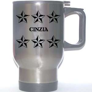   Gift   CINZIA Stainless Steel Mug (black design) 