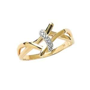   18K Gold Plated Clear Cubic Zirconia 10 mm Wide Lace Knot Band Ring