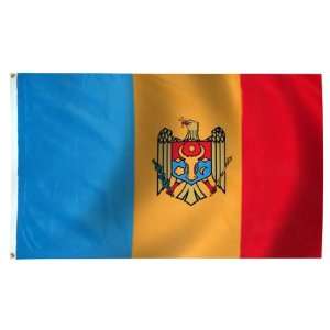  Moldova Flag 4X6 Foot Nylon Patio, Lawn & Garden