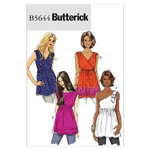  Butterick Patterns B5644 Misses Top, Size Y (XSM SML MED 