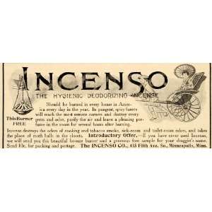   Hygienic Deodorizing Incense   Original Print Ad