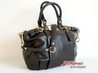 NWT COACH 18609 Madison Mahogany Brown Leather SOPHIA Satchel Handbag 