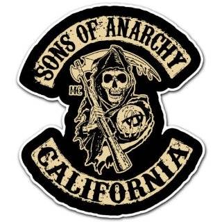  SONS OF ANARCHY MOTORCYCLE GANG LOGO DECAL BUMPER STICKER 