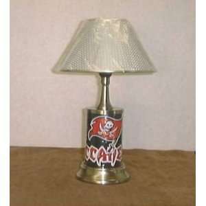  TAMPA BAY BUCCANEERS POLISHED SILVER LAMP  NFL