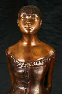 3ft Bronze Degas Ballerina Girl Statue Figurine French Art  
