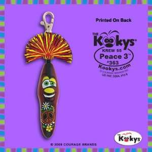    Kooky Klicker Pen Keychain Krew 55 Peace 3 New