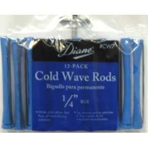  Diane Cold Wave Rod 1/4 Blue,12 Pack #CW7 (3 Pack 